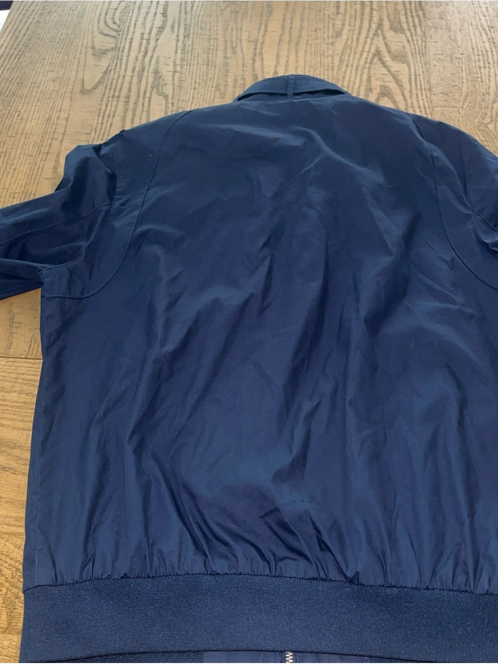 Members Only Jacket Mens Medium Navy Blue Bomber Full Zip W/ Pockets - Picture 9 of 10